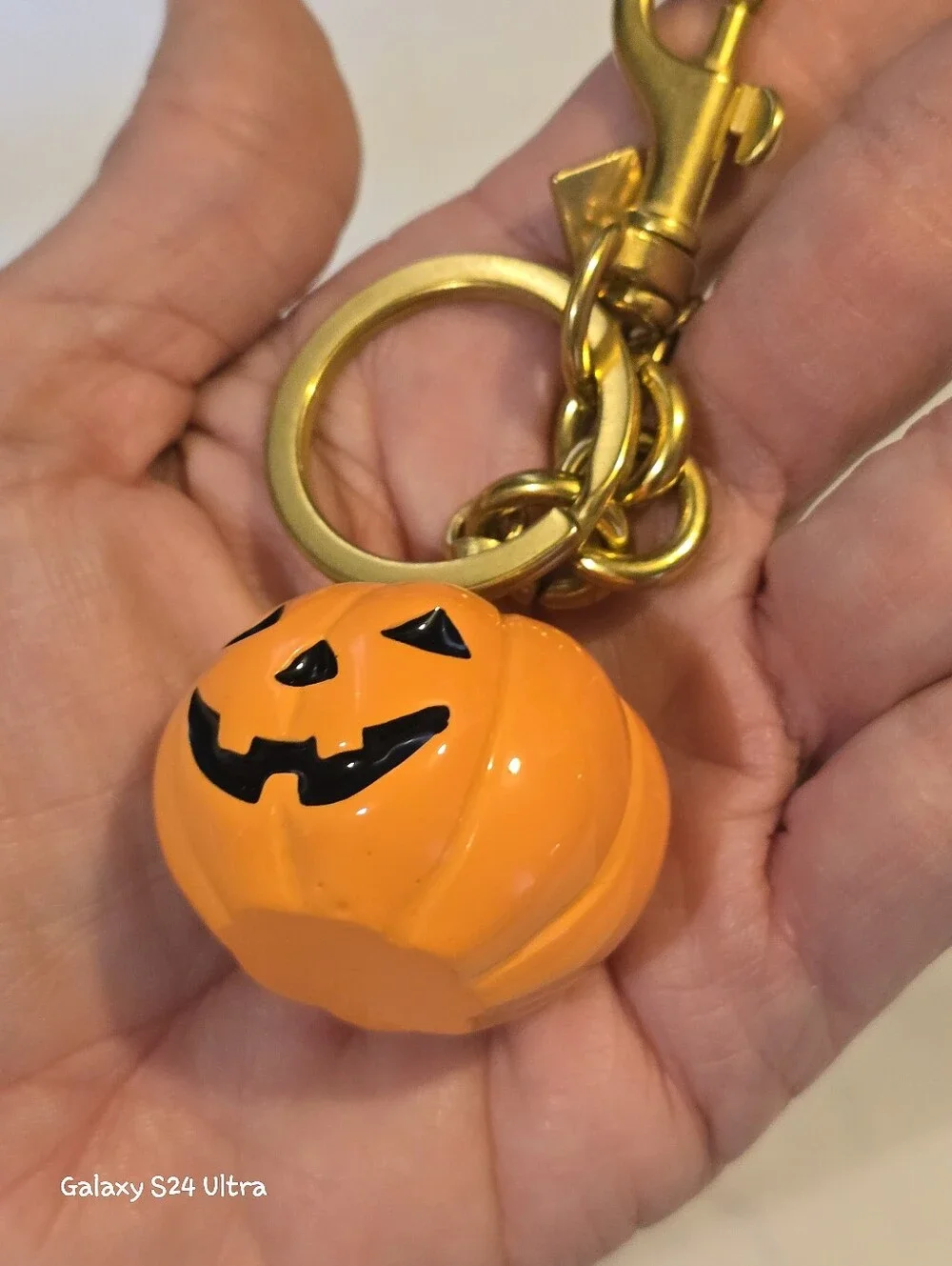Jack-o'-Lantern Pumpkin Bag Charm/ Keychain NEW